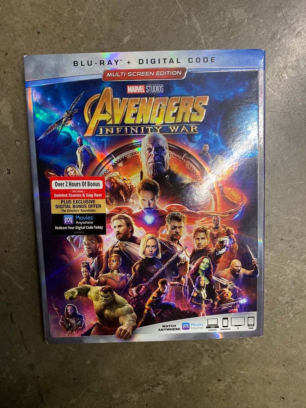 Avengers: Infinity War Multi-Screen Edition Blu-ray + Digital Code